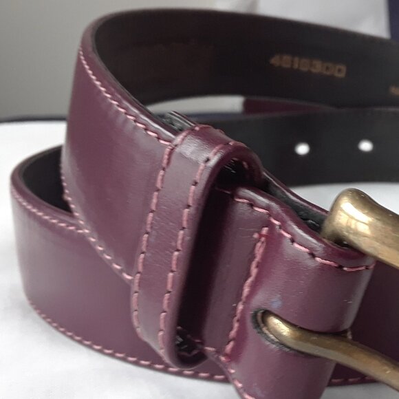 Linda Lundstrom Handmade Genuine Leather Belt - Picture 10 of 13
